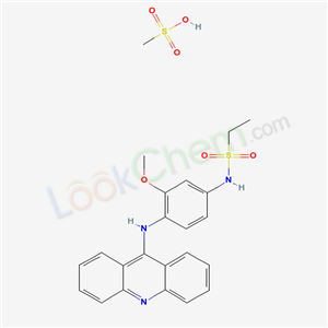 N-[4-(acridin-9-ylamino)-3-methoxyphenyl]ethanesulfonamide methanesulfonate (1:1)