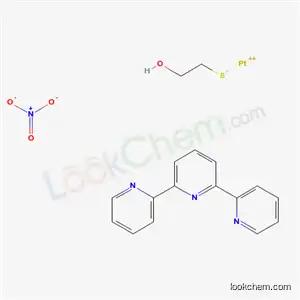 2,6-디피리딘-2-일피리딘, 2-하이드록시에탄티올레이트, 백금(+2) 양이온, 질산염