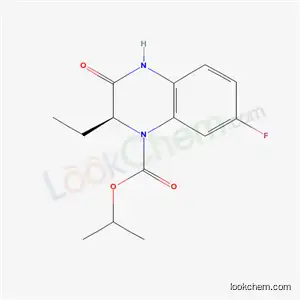 Molecular Structure of 178040-94-3 (2(S)-Ethyl-7-fluoro-3-oxo-1,2,3,4-tetrahydroquinoxaline-1-carboxylic acid isopropyl ester)