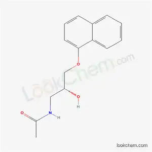 Molecular Structure of 187537-22-0 (N-[(2R)-2-hydroxy-3-(naphthalen-1-yloxy)propyl]acetamide)