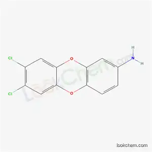 Molecular Structure of 71721-75-0 (7,8-dichlorooxanthren-2-amine)