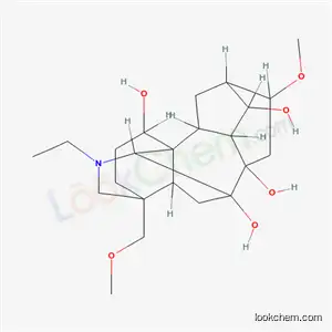 Molecular Structure of 71609-78-4 (20-ethyl-16-methoxy-4-(methoxymethyl)aconitane-1,7,8,14-tetrol)