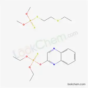 포스포로티오산, O,O-디에틸 O-2-퀴녹살리닐 에스테르, 혼합물. S -(2-(에틸티오)에틸) O,O-디메틸 포스포로디티오에이트 포함