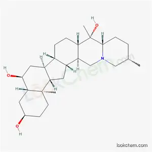 Molecular Structure of 74184-79-5 ((3alpha,5alpha,6alpha)-cevane-3,6,20-triol)