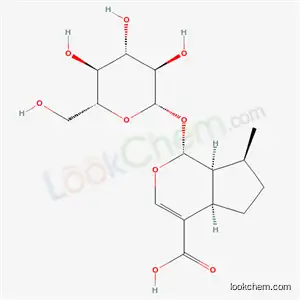 Molecular Structure of 86363-69-1 ((1R,4aR,7S,7aS)-1-(beta-D-glucopyranosyloxy)-7-methyl-1,4a,5,6,7,7a-hexahydrocyclopenta[c]pyran-4-carboxylic acid)