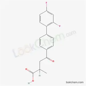 Molecular Structure of 104941-35-7 (4-(2',4'-Difluorobiphenylyl)-2-methyl-4-oxobutanoic acid)