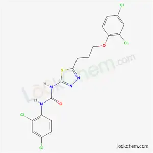 Molecular Structure of 6374-44-3 (1-{5-[3-(2,4-dichlorophenoxy)propyl]-1,3,4-thiadiazol-2-yl}-3-(2,4-dichlorophenyl)urea)