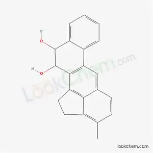 Molecular Structure of 3343-01-9 (11,12-Dihydro-3-methyl-11,12-cholanthrenediol)