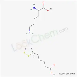 Molecular Structure of 20902-53-8 ((2S)-2,6-diaminohexanoic acid: 5-(dithiolan-3-yl)pentanoic acid)