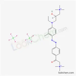 [p-[[4-[에틸[2-히드록시-3-(트리메틸암모니오)프로필]아미노]-o-톨릴]아조]-베타-옥소페네틸]트리메틸암모늄 비스[테트라플루오로보레이트(1-)]