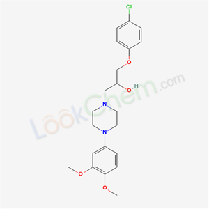 3-p-Chlorophenoxy-1-N-(3,4-dimethoxyphenyl)piperazinopropanol-2