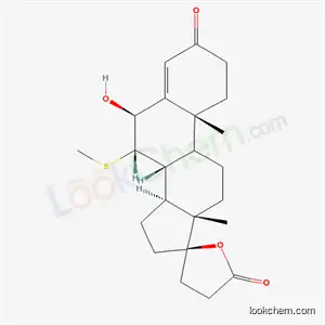 Molecular Structure of 42219-60-3 (6b-Hydroxy-7a-(thiomethyl) Spironolactone)