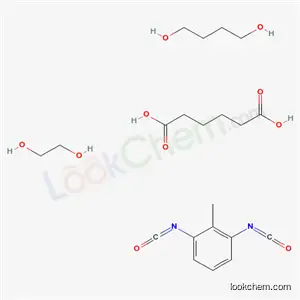 Hexanedioic acid, 1,4-butanediol, 1,3-diisocyanatomethylbenzene 및 1,2-ethanediol 중합체