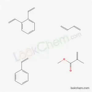 2-프로펜산, 2-메틸-, 메틸 에스테르, 1,3-부타디엔 중합체, 디에테닐벤젠 및 에테닐벤젠