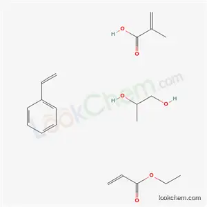 2-프로펜산, 2-메틸-, 1,2-프로판디올을 갖는 모노에스테르, 에테닐벤젠 및 에틸 2-프로페노에이트를 갖는 중합체