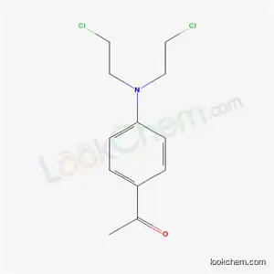 Molecular Structure of 20805-66-7 (1-{4-[bis(2-chloroethyl)amino]phenyl}ethanone)