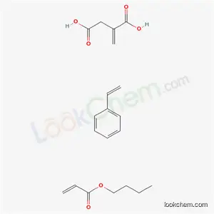 부탄디오산, 메틸렌-, 부틸 2-프로페노에이트 및 에테닐벤젠 중합체