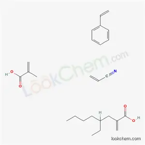 2-프로펜산, 2-메틸-, 에테닐벤젠, 2-에틸헥실 2-프로페노에이트 및 2-프로펜니트릴 중합체