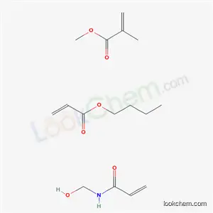 2-프로펜산, 2-메틸-, 메틸 에스테르, 부틸 2-프로페노에이트 및 N-(히드록시메틸)-2-프로펜아미드 중합체