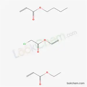 2- 프로 펜산, 부틸 에스테르,에 테닐 클로로 아세테이트 및 에틸 2- 프로 페노 에이트와 폴리머