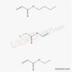 2- 프로 펜산, 부틸 에스테르,에 테닐 클로로 아세테이트 및 에틸 2- 프로 페노 에이트와 폴리머