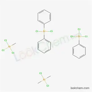 실란, 디클로로디메틸-, 디클로로디페닐실란, 트리클로로메틸실란 및 트리클로로페닐실란 중합체