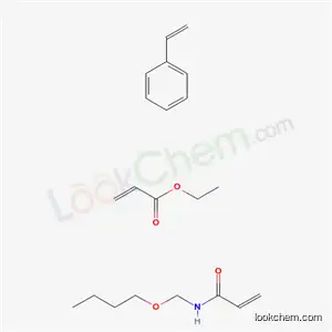 2-프로펜산, 에틸 에스테르, N-(부톡시메틸)-2-프로펜아미드 및 에테닐벤젠 중합체