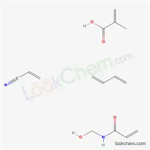 2-프로펜산, 2-메틸-, 1,3-부타디엔 중합체, N-(히드록시메틸)-2-프로펜아미드 및 2-프로펜니트릴