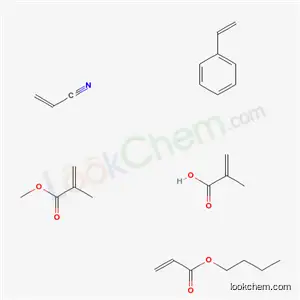 2-프로펜산, 2-메틸-, 부틸 2-프로펜산 중합체, 에테닐벤젠, 메틸 2-메틸-2-프로펜산 및 2-프로펜니트릴