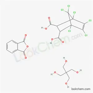 비시클로[2.2.1]헵트-5-엔-2,3-디카르복실산, 1,4,5,6,7,7-헥사클로로-, 2,2-비스(히드록시메틸)-1,3-프로판디올 중합체 및 1,3-이소벤조푸란디온