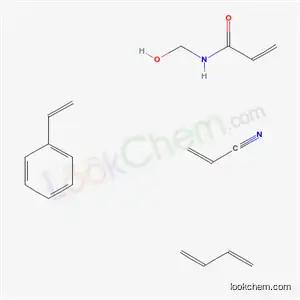 2-프로펜아미드, N-(히드록시메틸)-, 1,3-부타디엔, 에테닐벤젠 및 2-프로펜니트릴과의 중합체