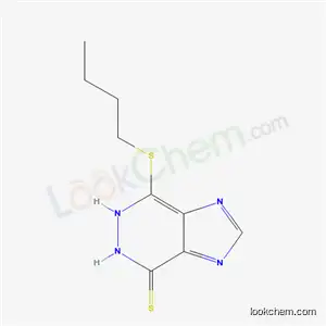 Molecular Structure of 3438-80-0 (4-(butylsulfanyl)-1H-imidazo[4,5-d]pyridazin-7-yl hydrosulfide)