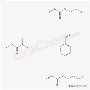 2-프로펜산, 2-메틸-, 메틸 에스테르, 부틸 2-프로페노에이트, 에테닐벤젠 및 2-히드록시에틸 2-프로페노에이트와의 중합체