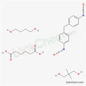 헥산디오산, 1,4-부탄디올, 2,2-디메틸-1,3-프로판디올 및 1,1-메틸렌비스4-이소시아나토벤젠 중합체