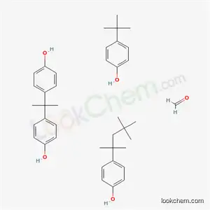 포름알데히드, 4-(1,1-디메틸에틸)페놀, 4,4'-(1-메틸에틸리덴)비스[페놀] 및 4-(1,1,3,3-테트라메틸부틸)페놀 중합체