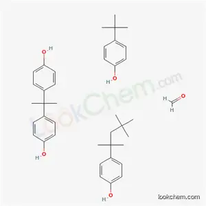 포름알데히드, 4-(1,1-디메틸에틸)페놀, 4,4'-(1-메틸에틸리덴)비스[페놀] 및 4-(1,1,3,3-테트라메틸부틸)페놀 중합체