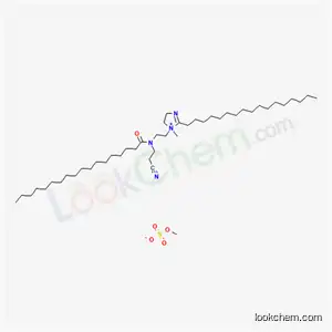 1-[2-[(2-シアノエチル)(1-オキソオクタデシル)アミノ]エチル]-2-ヘプタデシル-4,5-ジヒドロ-1-メチル-1H-イミダゾール-1-イウム?(硫酸メチル)アニオン