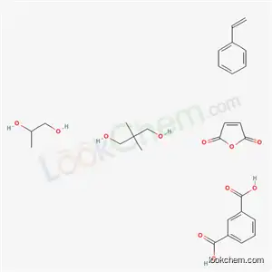 1,3-벤젠디카르복실산, 2,2-디메틸-1,3-프로판디올, 에테닐벤젠, 2,5-푸란디온 및 1,2-프로판디올과의 중합체