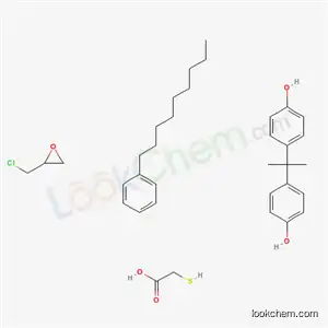 아세트산, 메르캅토-, (클로로메틸)옥시란 및 4,4'-(1-메틸에틸리덴)비스[페놀] 중합체, 노닐페닐 에스테르