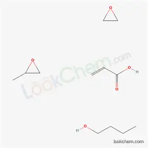 2-프로펜산, 옥시란 모노부틸 에테르를 갖는 메틸옥시란 중합체와 중합체