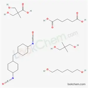 헥산 디오 산, 2,2- 디메틸 -1,3- 프로판 디올, 1,6- 헥산 디올, 3- 히드 록시 -2- (히드 록시 메틸) -2- 메틸 프로판 산 및 1,1'- 메틸렌 비스 [4- 이소시 아네 이토 시클로 헥산] 중합체