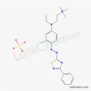 2-[エチル[3-メチル-4-[(3-フェニル-1,2,4-チアジアゾール-5-イル)アゾ]フェニル]アミノ]-N,N,N-トリメチルエタンアミニウム?水素スルファート