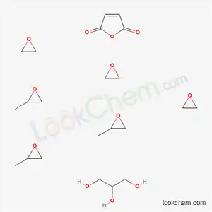 2,5-푸란디온, 1,2,3-프로판트리올(3:1)을 갖는 옥시란 에테르를 갖는 메틸옥시란 중합체를 갖는 중합체