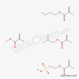 2-프로펜산, 2-메틸-, 부틸 에스테르, 메틸 2-메틸-2-프로페노에이트, 2-메틸프로필 2-메틸-2-프로페노에이트 및 2-술포에틸 2-메틸-2-프로페노에이트와의 중합체