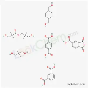네오펜틸글리콜, 1,4-디메탄올시클로헥산, 무수트리멜리트산, 테레프탈산, 3-히드록시-2,2-디메틸프로필 3-히드록시-2,2-디메틸프로파노에이트, 이소프탈산 중합체