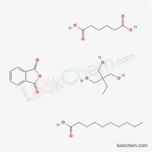 헥산디오익산, 2-에틸-2-(하이드록시메틸)-1,3-프로판디올 및 1,3-이소벤조푸란디온 중합체, 데카노에이트