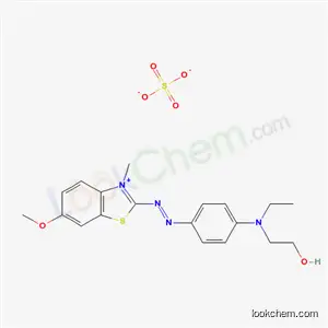 2-[[4-[エチル(2-ヒドロキシエチル)アミノ]フェニル]アゾ]-6-メトキシ-3-メチルベンゾチアゾール-3-イウム?水素スルファート