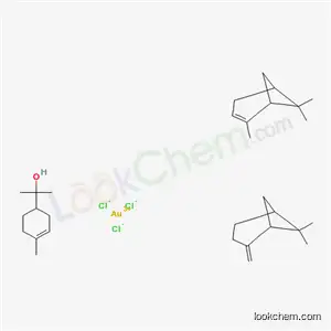 3- 사이클로 헥센 -1- 메탄올, α, α, 4- 트리메틸-, α- 피넨 및-피넨과 혼합, 황화, 염화금 (AuCl3)과의 반응 생성물