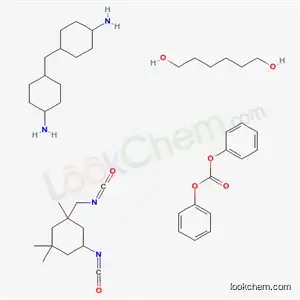 탄산, 디페닐 에스테르, 1,6-헥산디올, 5-이소시아네이토-1-(이소시아네이토메틸)-1,3,3-트리메틸시클로헥산 및 4,4-메틸렌비스시클로헥산아민 중합체