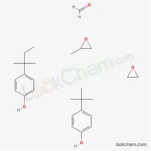 포름알데히드, 4-(1,1-디메틸에틸)페놀, 4-(1,1-디메틸프로필)페놀, 메틸옥시란 및 옥시란 중합체